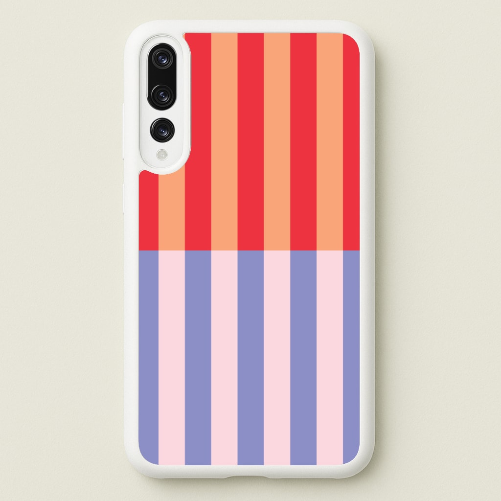 Multicoloured Pinstripe Abstract Pattern - Abstract Patterns Phone Case for Huawei P20 Pro