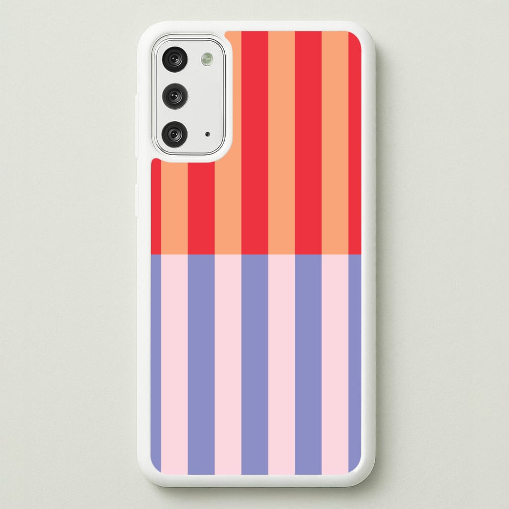 Multicoloured Pinstripe Abstract Pattern - Abstract Patterns Phone Case for Galaxy Note 20