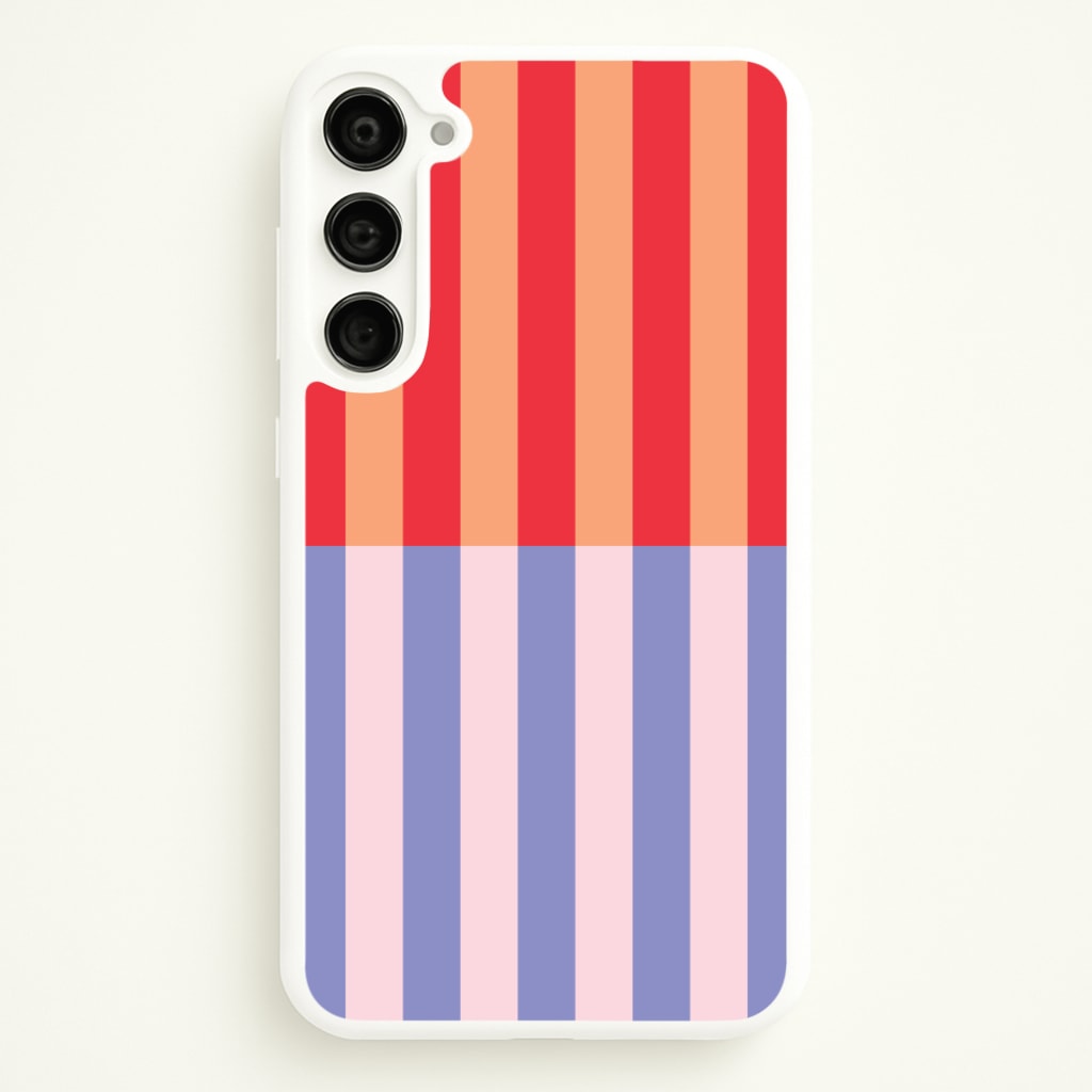 Multicoloured Pinstripe Abstract Pattern - Abstract Patterns Phone Case for Galaxy S23