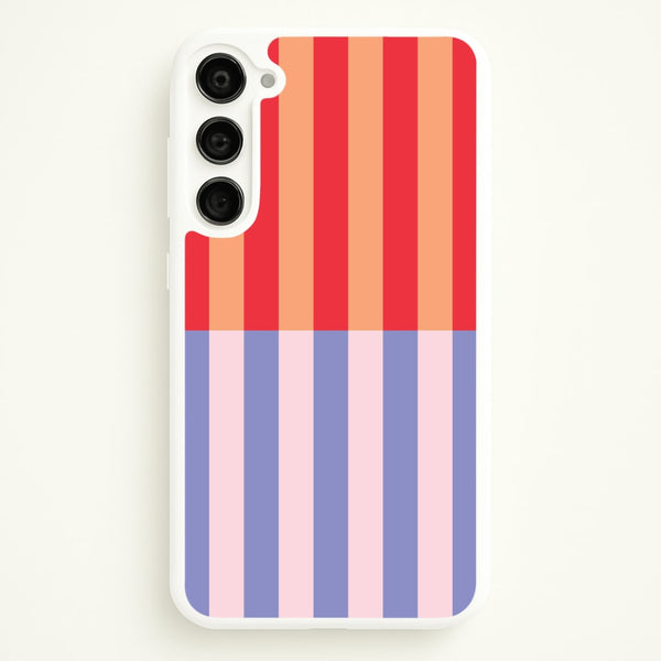 Multicoloured Pinstripe Abstract Pattern - Abstract Patterns Phone Case for Galaxy S23