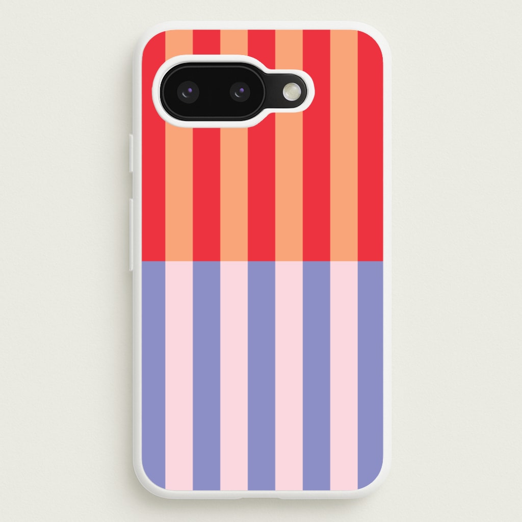 Multicoloured Pinstripe Abstract Pattern - Abstract Patterns Phone Case for Google Pixel 9a