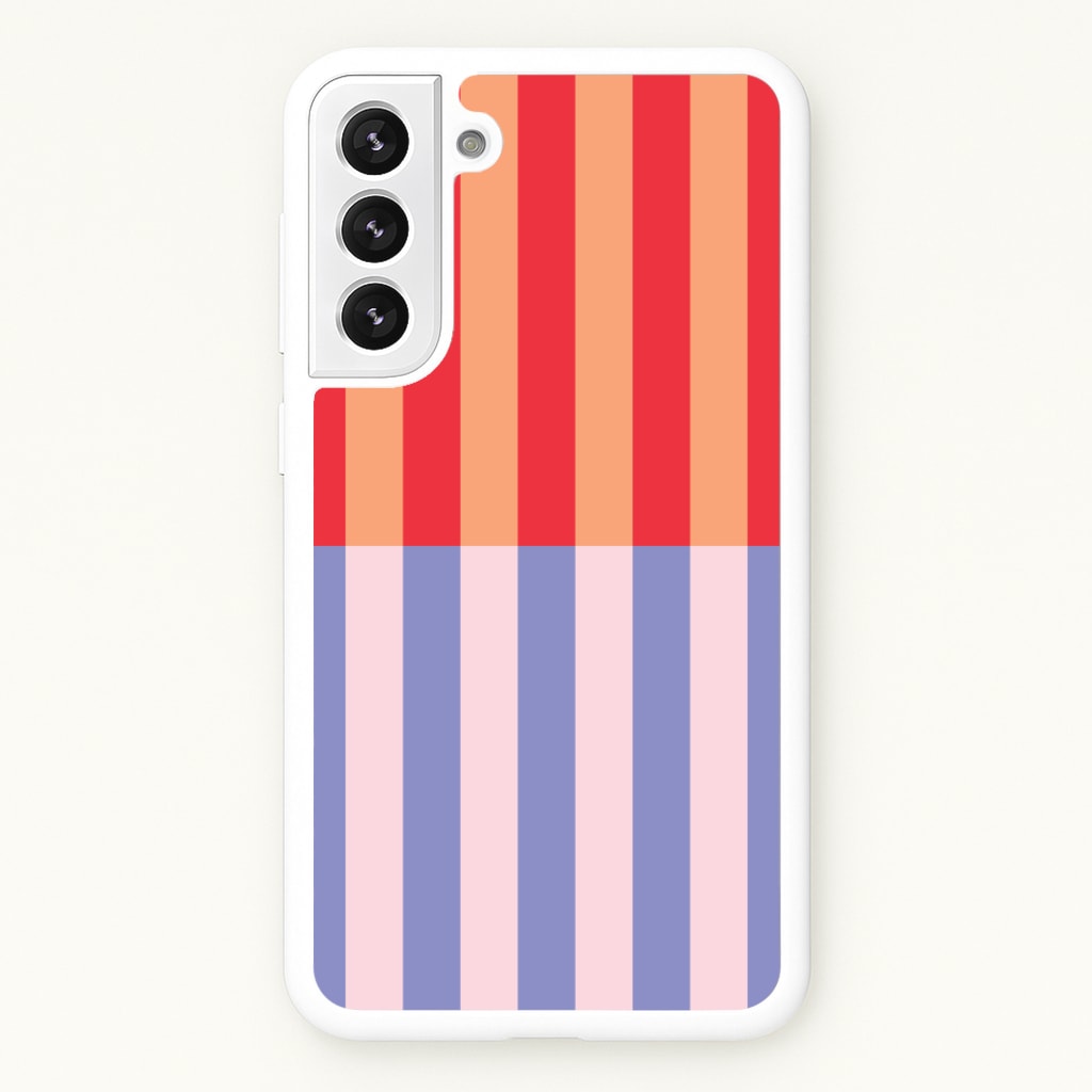 Multicoloured Pinstripe Abstract Pattern - Abstract Patterns Phone Case for Galaxy S22