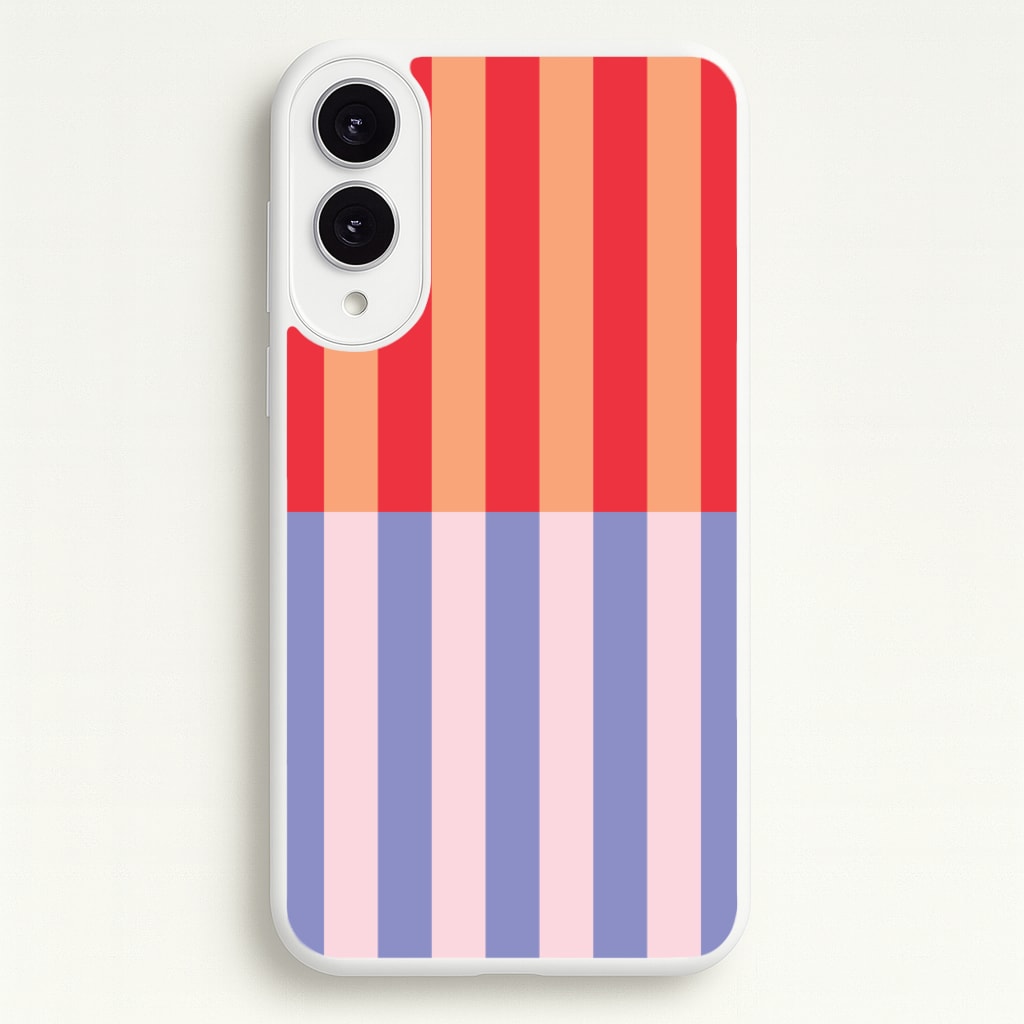 Multicoloured Pinstripe Abstract Pattern - Abstract Patterns Phone Case for Galaxy S25 Edge