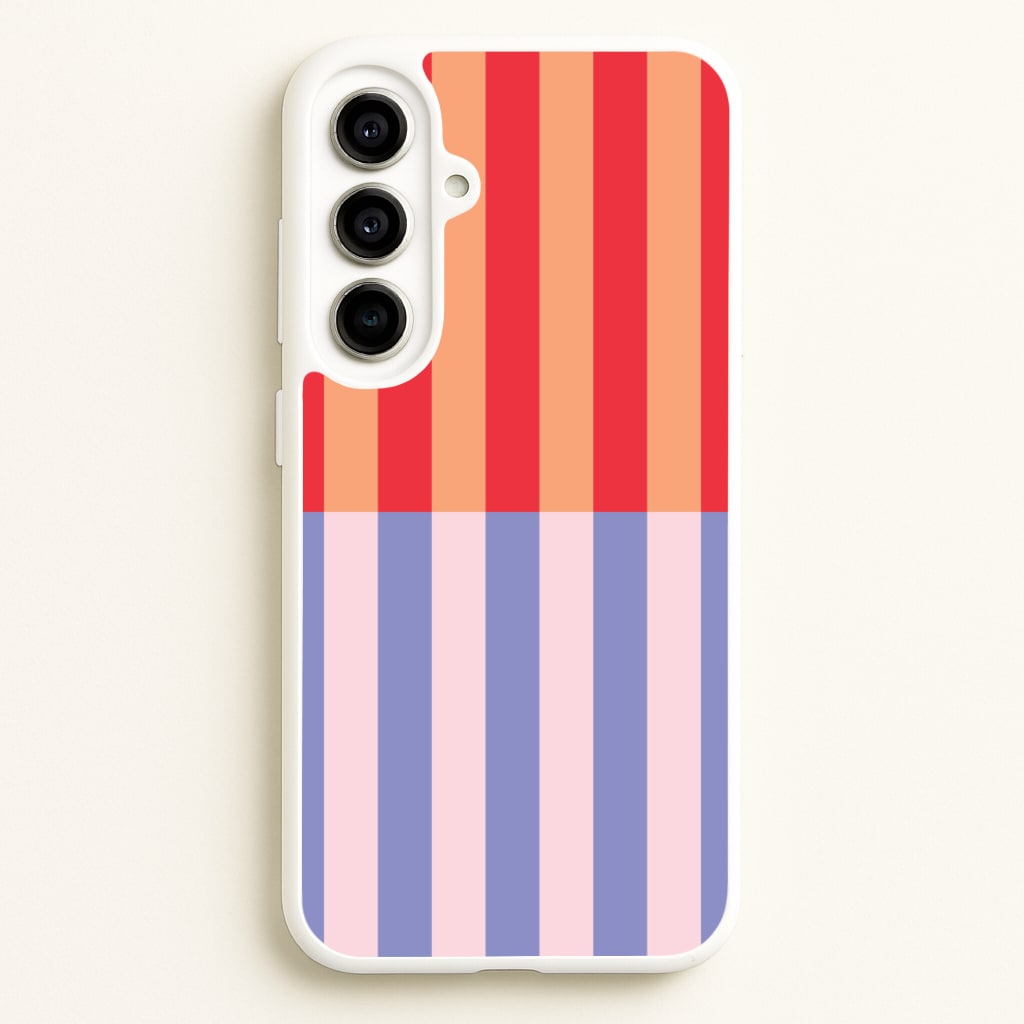 Multicoloured Pinstripe Abstract Pattern - Abstract Patterns Phone Case for Galaxy A56
