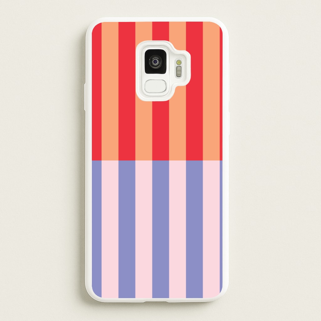 Multicoloured Pinstripe Abstract Pattern - Abstract Patterns Phone Case for Galaxy S9