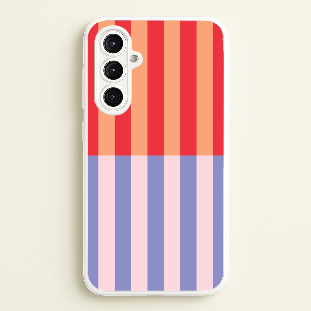 Multicoloured Pinstripe Abstract Pattern - Abstract Patterns Phone Case for Galaxy A16
