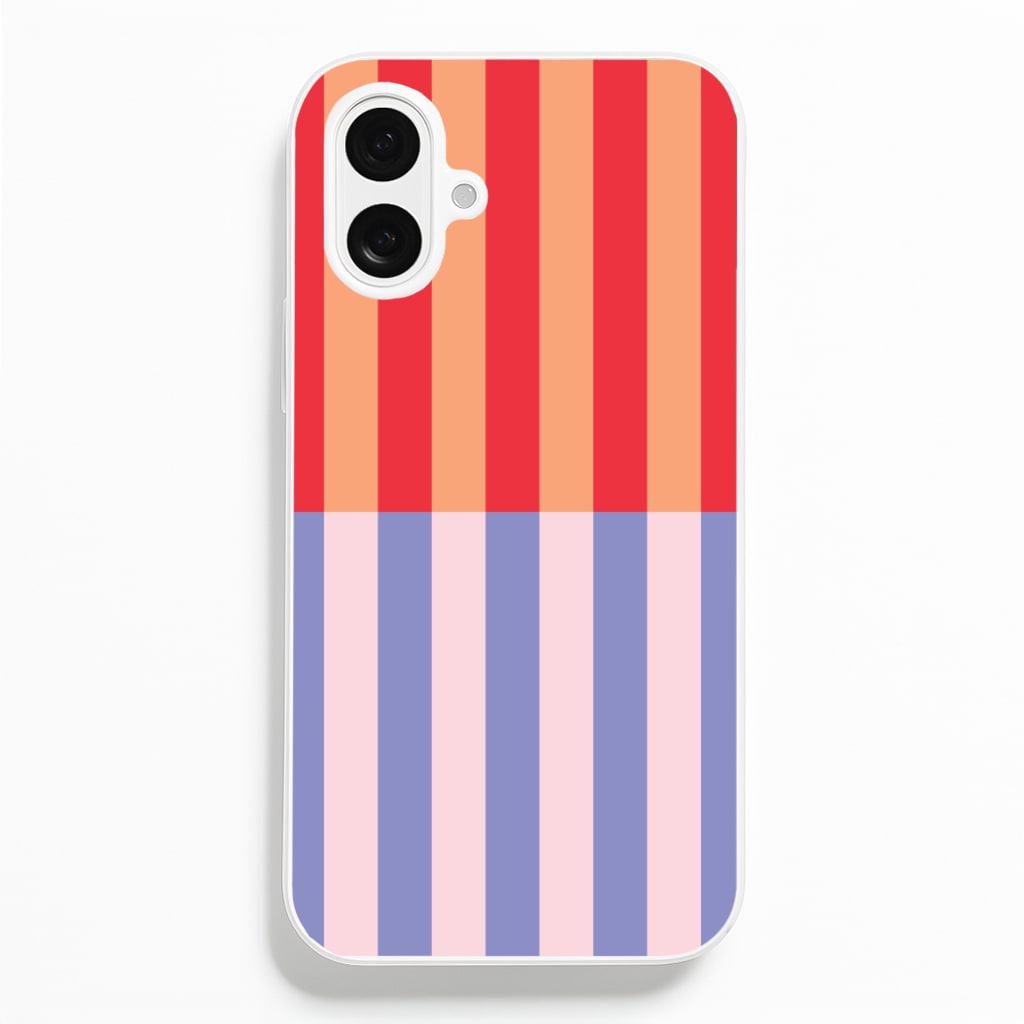 Multicoloured Pinstripe Abstract Pattern - Abstract Patterns Phone Case for iPhone 16 Plus