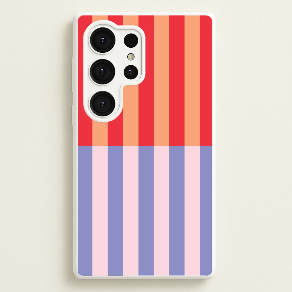 Multicoloured Pinstripe Abstract Pattern - Abstract Patterns Phone Case for Galaxy S25 Ultra