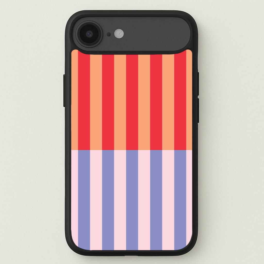 Multicoloured Pinstripe Abstract Pattern Phone Case for iPhone 17 Air