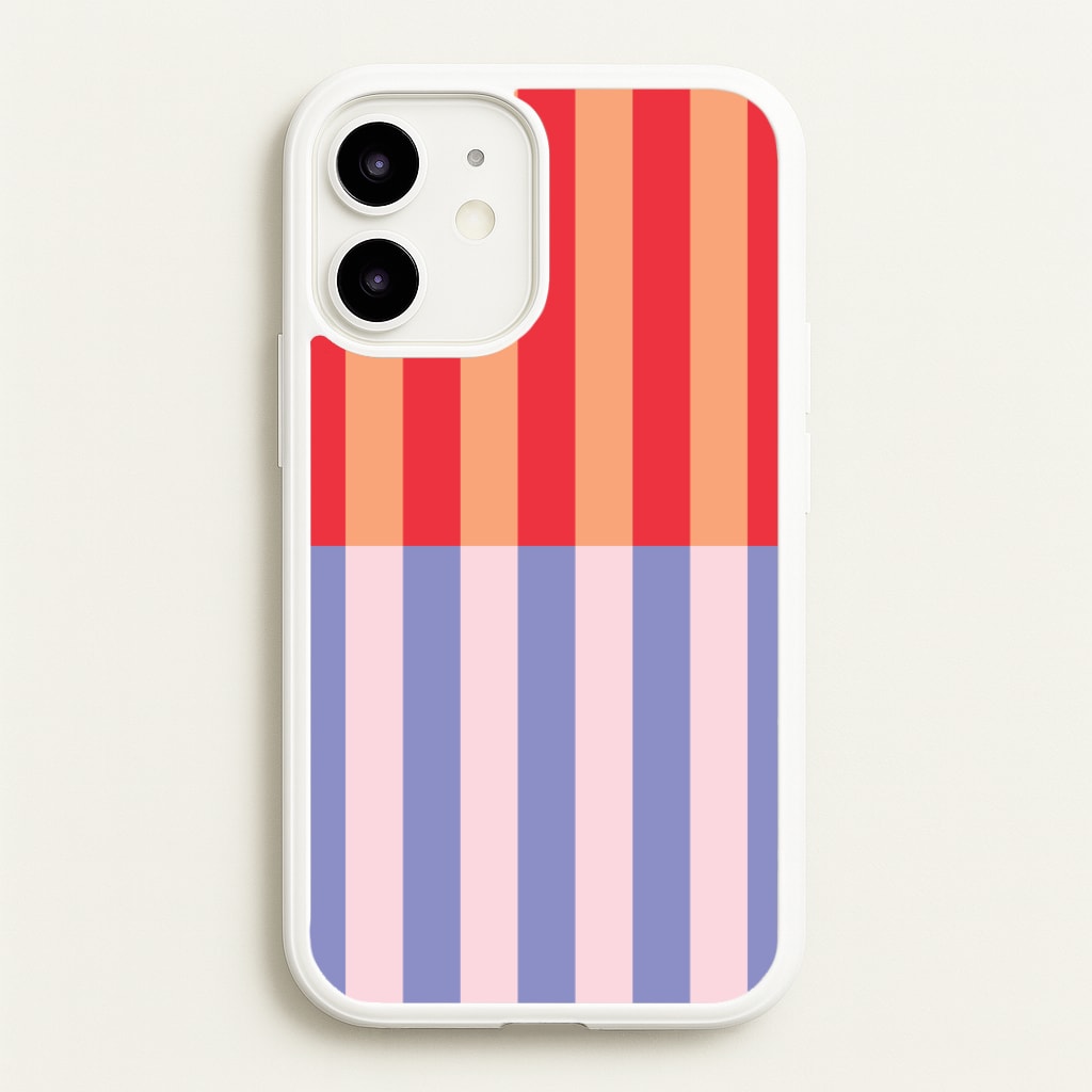 Multicoloured Pinstripe Abstract Pattern - Abstract Patterns Phone Case for iPhone 12 Mini