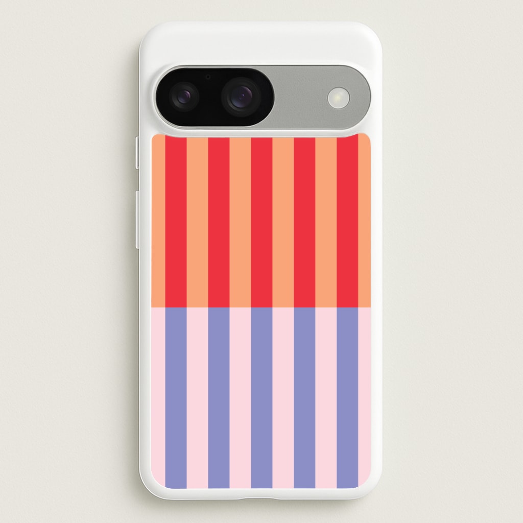 Multicoloured Pinstripe Abstract Pattern - Abstract Patterns Phone Case for Google Pixel 9 / 9 Pro