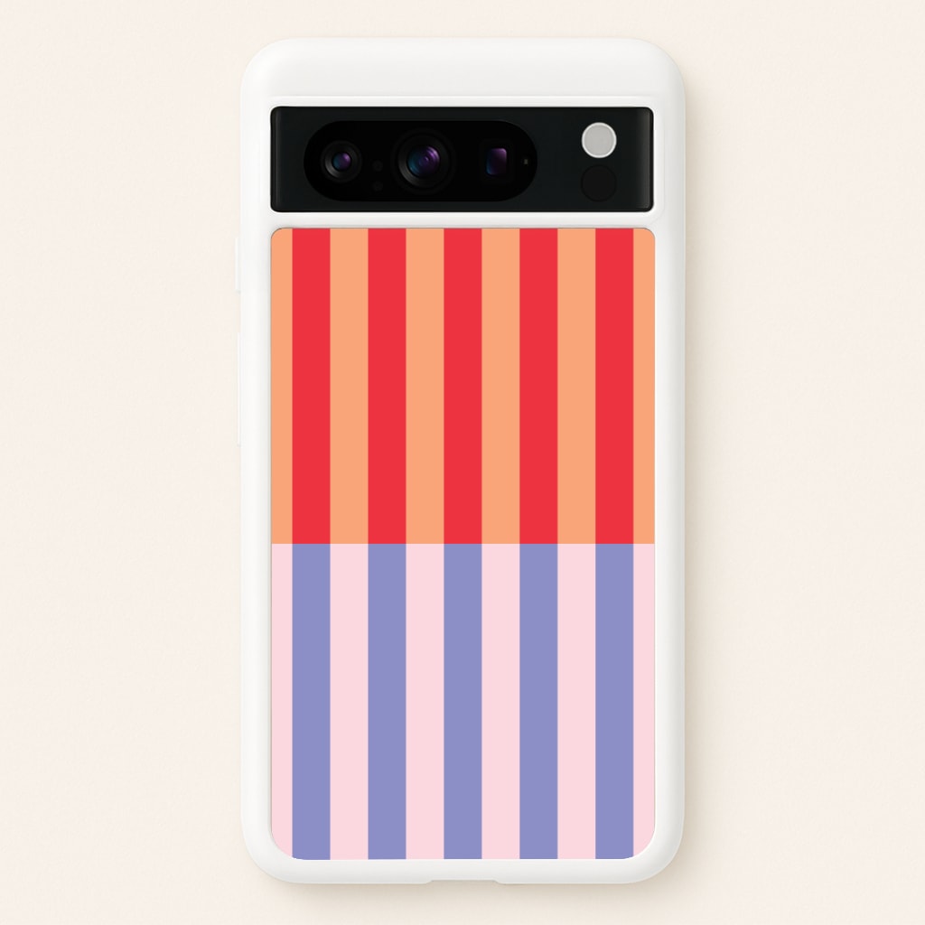 Multicoloured Pinstripe Abstract Pattern - Abstract Patterns Phone Case for Google Pixel 8 Pro