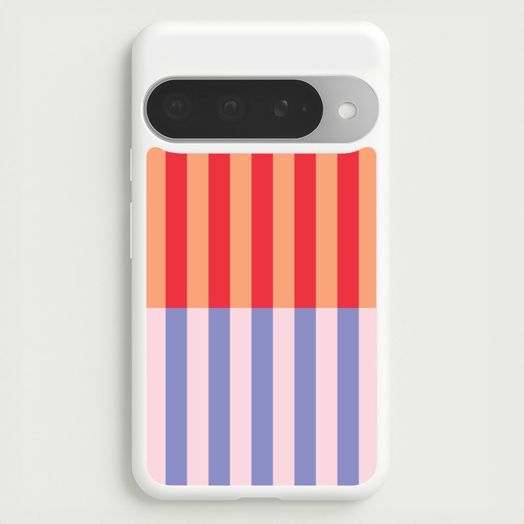 Multicoloured Pinstripe Abstract Pattern Phone Case for Google Pixel 10 Pro XL