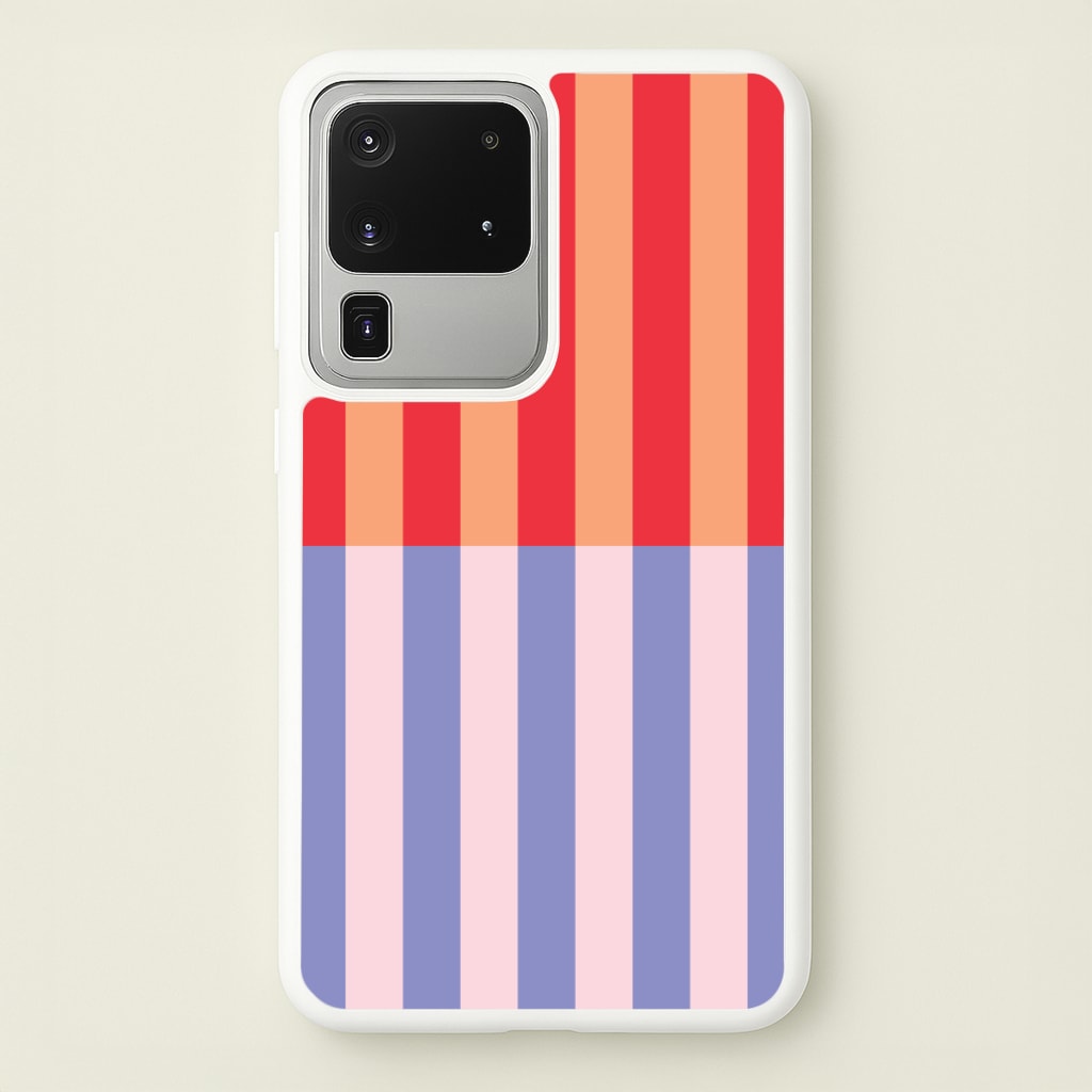 Multicoloured Pinstripe Abstract Pattern - Abstract Patterns Phone Case for Galaxy S20 Ultra