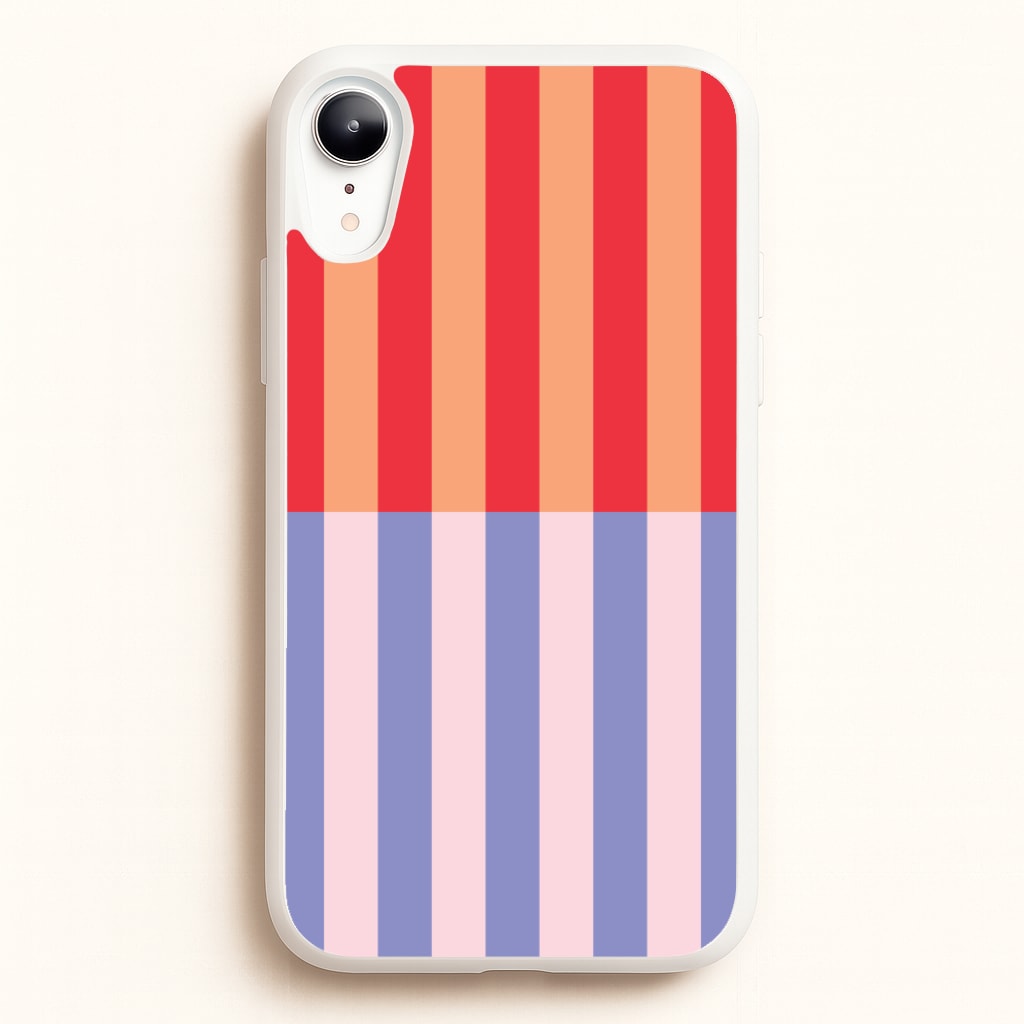 Multicoloured Pinstripe Abstract Pattern - Abstract Patterns Phone Case for iPhone XR