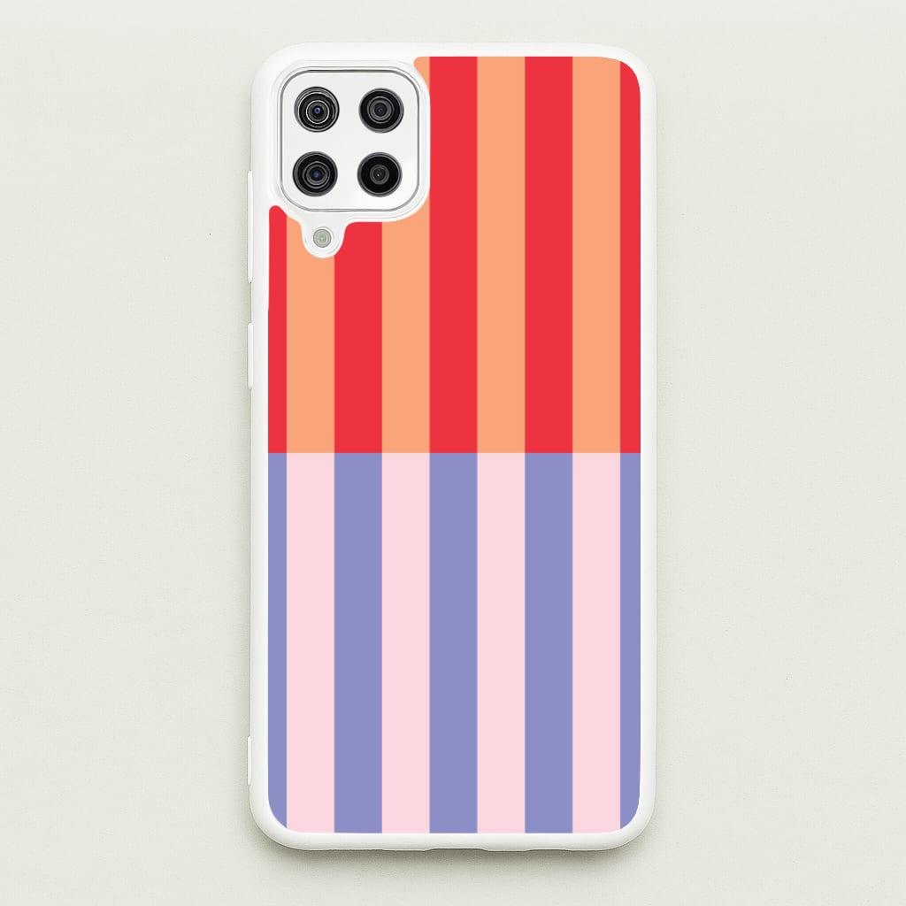 Multicoloured Pinstripe Abstract Pattern - Abstract Patterns Phone Case for Galaxy A12