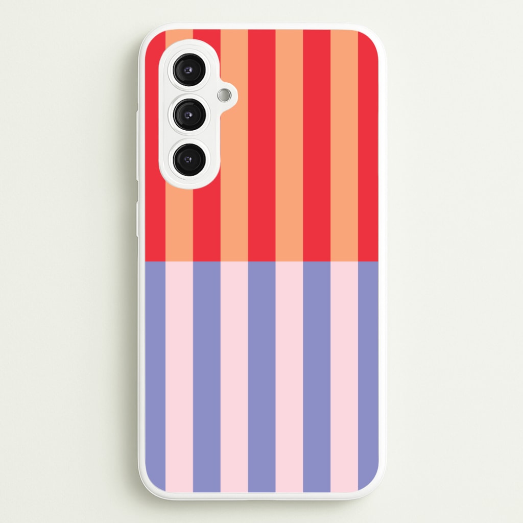 Multicoloured Pinstripe Abstract Pattern - Abstract Patterns Phone Case for Galaxy S23FE