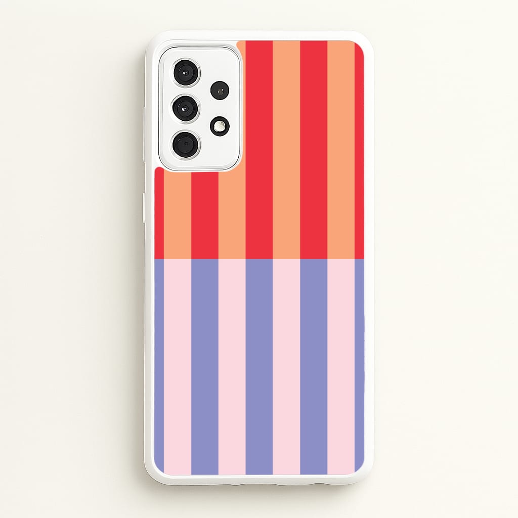 Multicoloured Pinstripe Abstract Pattern - Abstract Patterns Phone Case for Galaxy A52 / A52s