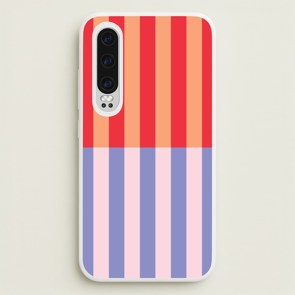 Multicoloured Pinstripe Abstract Pattern - Abstract Patterns Phone Case for Huawei P30
