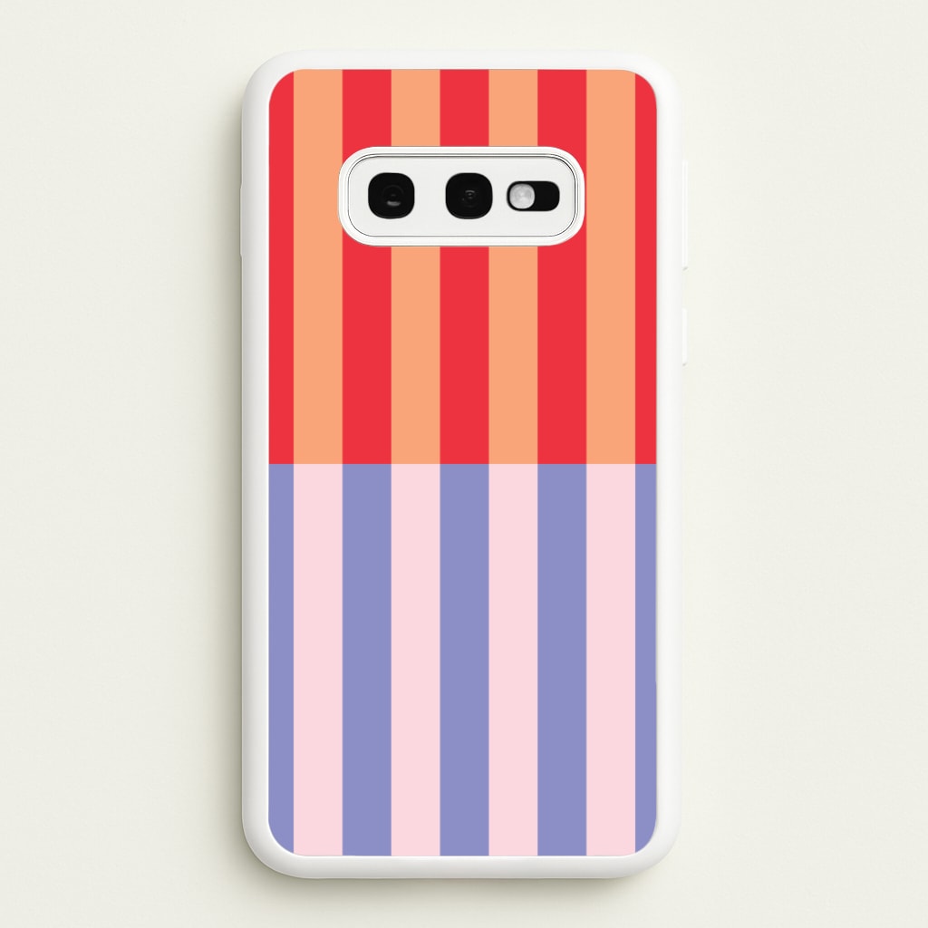 Multicoloured Pinstripe Abstract Pattern - Abstract Patterns Phone Case for Galaxy S10e