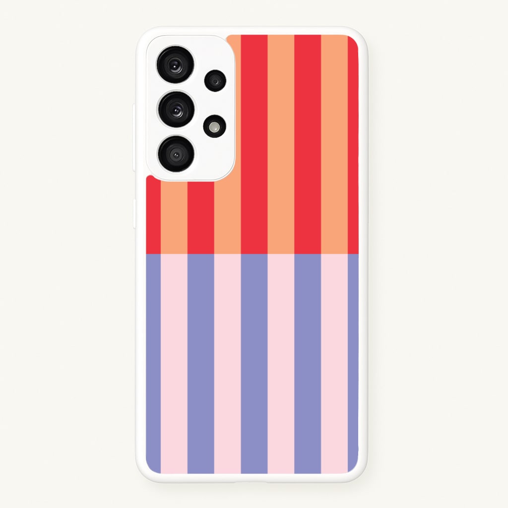 Multicoloured Pinstripe Abstract Pattern - Abstract Patterns Phone Case for Galaxy A53