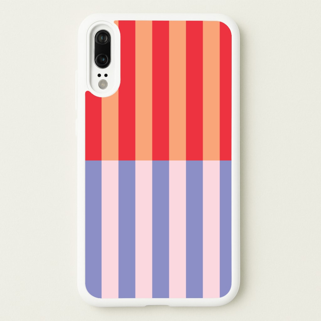 Multicoloured Pinstripe Abstract Pattern - Abstract Patterns Phone Case for Huawei P20