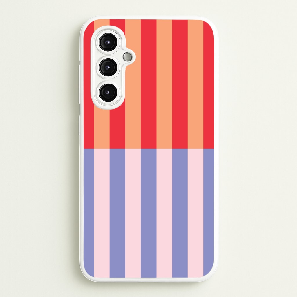 Multicoloured Pinstripe Abstract Pattern - Abstract Patterns Phone Case for Galaxy A14