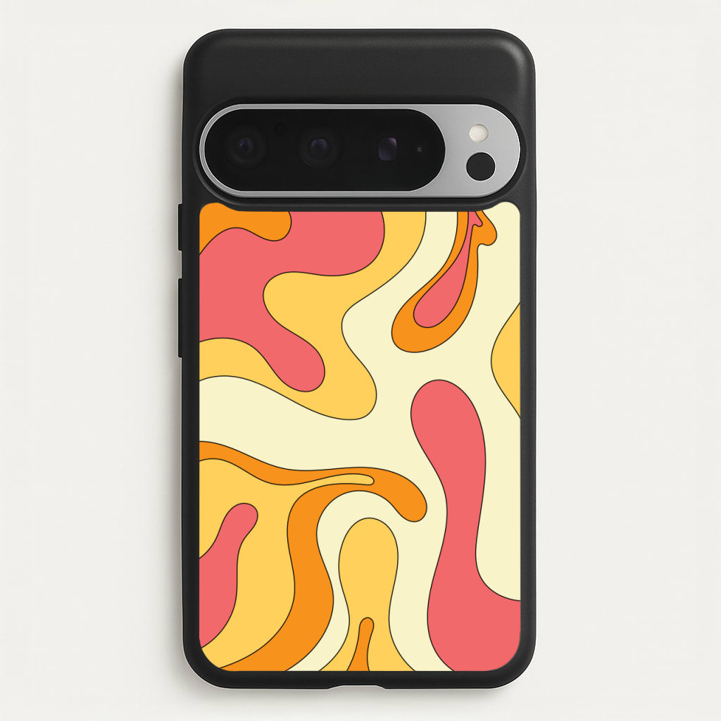 Pastel Waves Abstract Pattern - Abstract Patterns Phone Case for Google Pixel 9 Pro XL