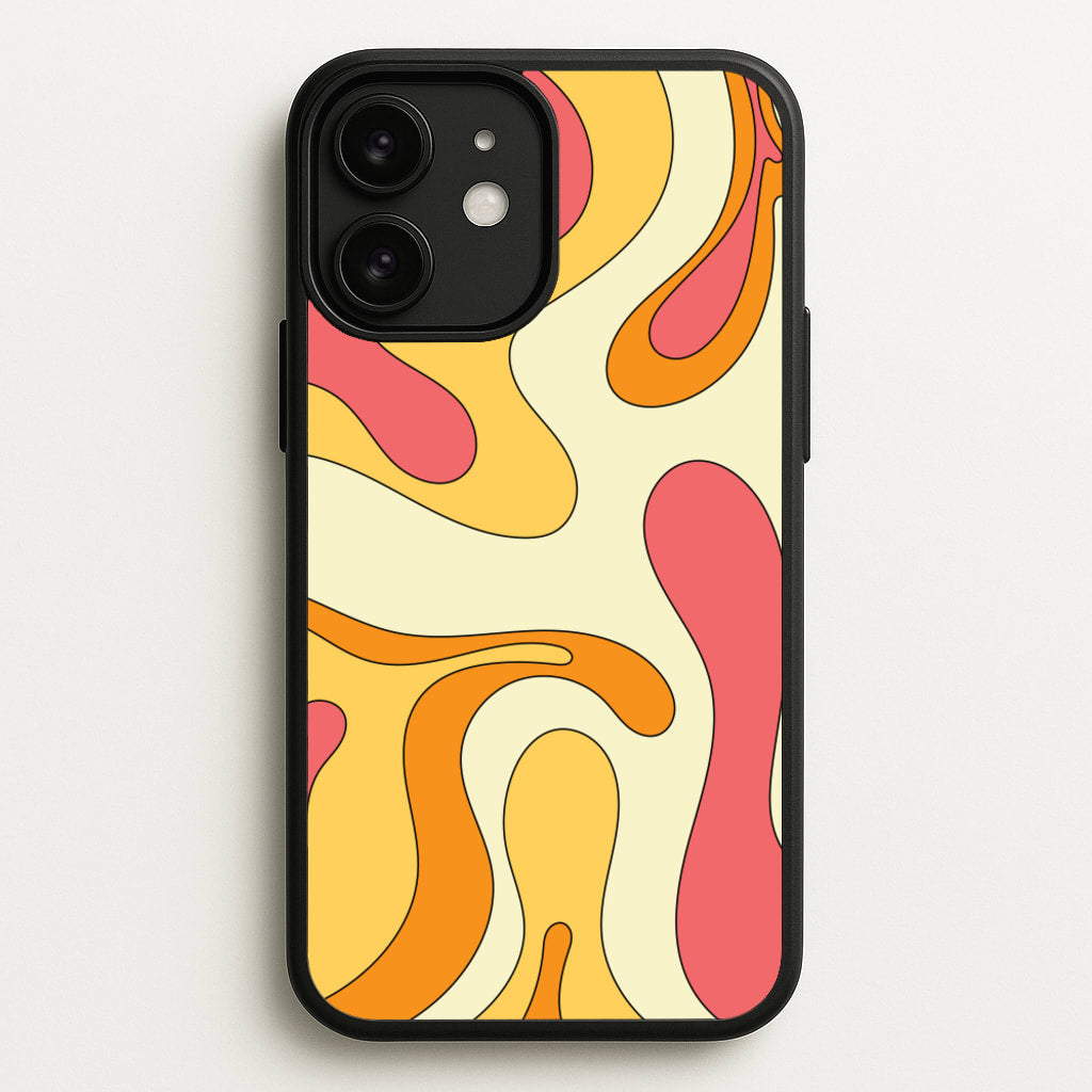 Pastel Waves Abstract Pattern - Abstract Patterns Phone Case for iPhone 11