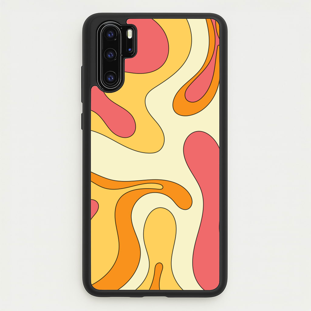 Pastel Waves Abstract Pattern - Abstract Patterns Phone Case for Huawei P30 Pro
