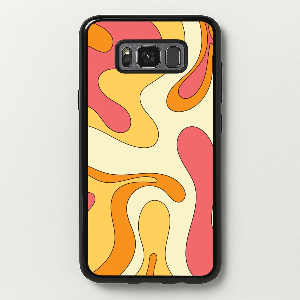 Pastel Waves Abstract Pattern - Abstract Patterns Phone Case for Galaxy S8 Plus