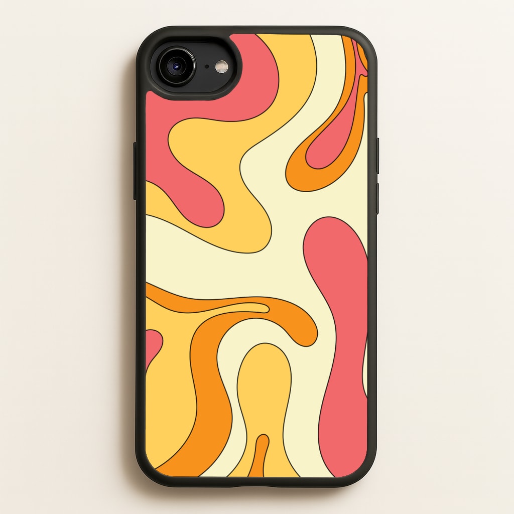 Pastel Waves Abstract Pattern - Abstract Patterns Phone Case for iPhone 6 / 7 / 8 / SE