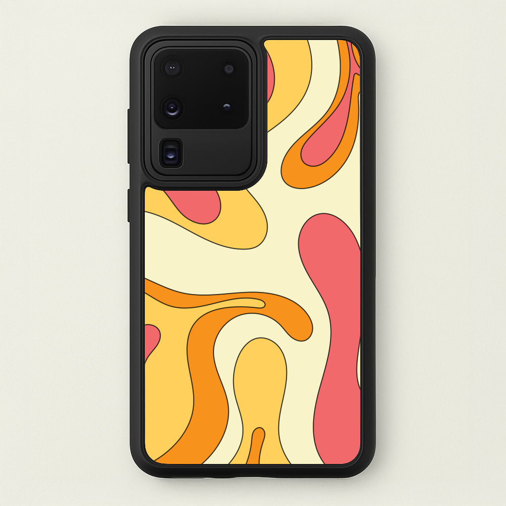 Pastel Waves Abstract Pattern - Abstract Patterns Phone Case for Galaxy S20 Ultra