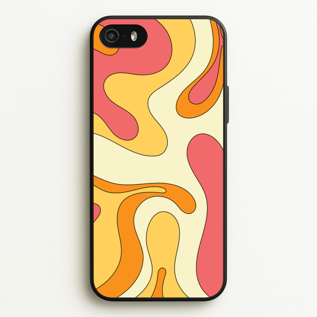Pastel Waves Abstract Pattern - Abstract Patterns Phone Case for iPhone 5 / 5s / SE 2016