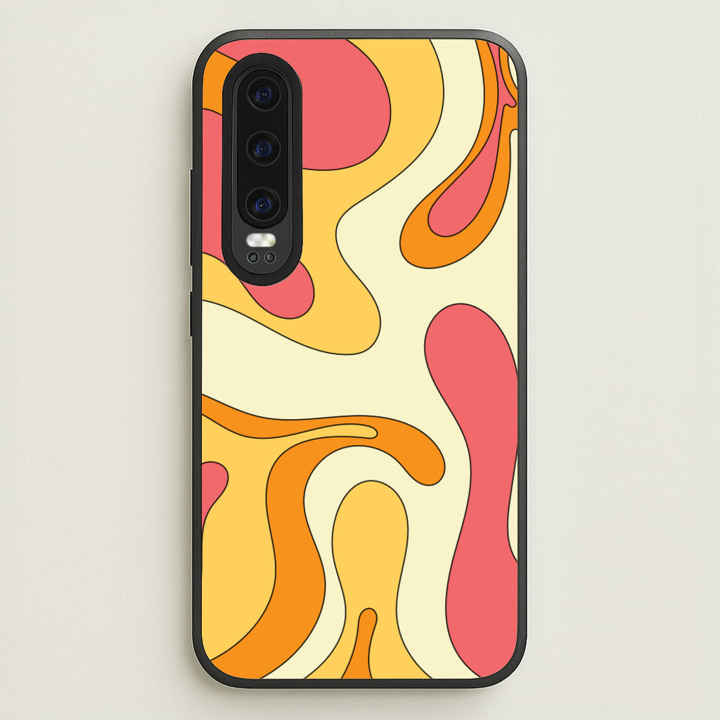 Pastel Waves Abstract Pattern - Abstract Patterns Phone Case for Huawei P30