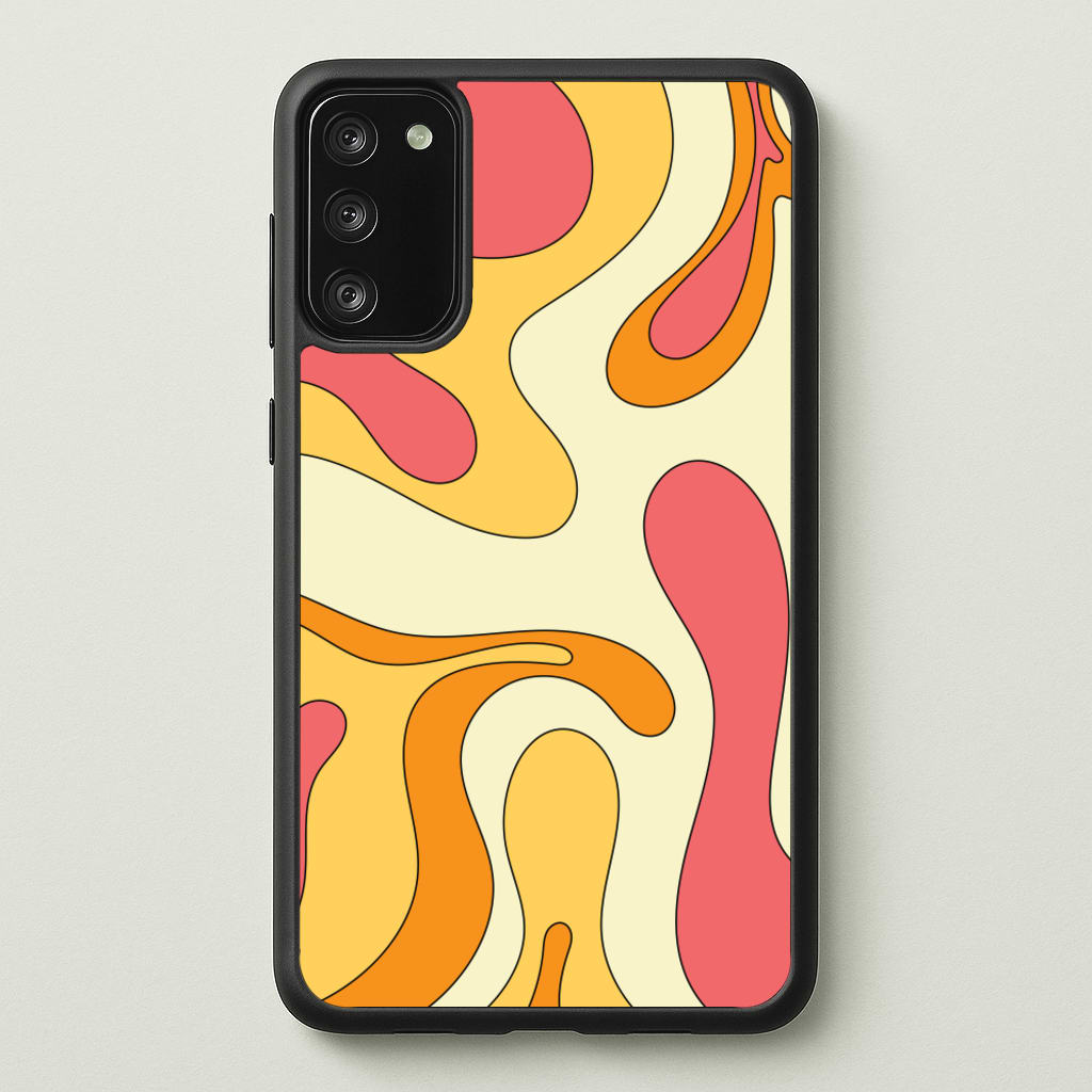 Pastel Waves Abstract Pattern - Abstract Patterns Phone Case for Galaxy A41