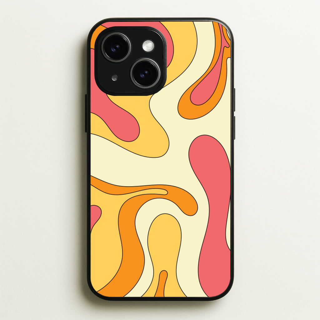 Pastel Waves Abstract Pattern - Abstract Patterns Phone Case for iPhone 14 Plus