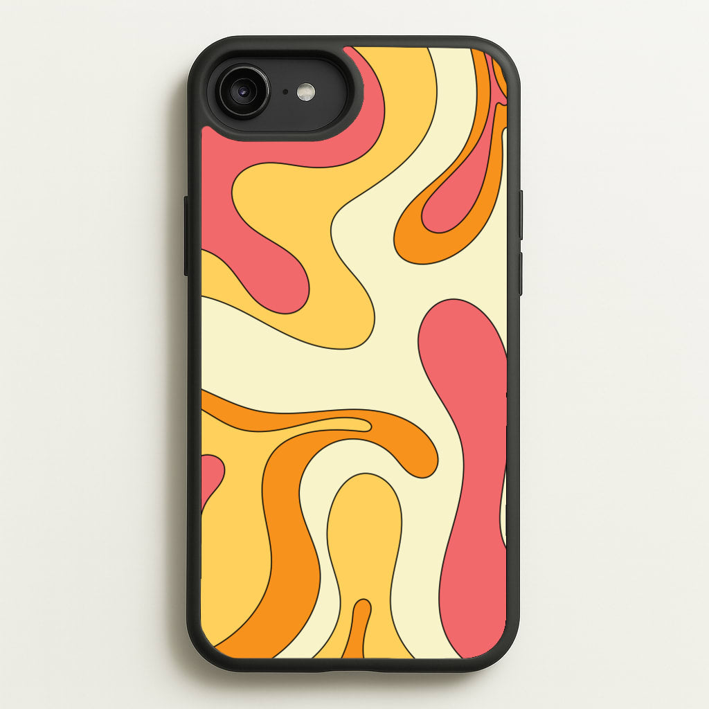 Pastel Waves Abstract Pattern - Abstract Patterns Phone Case for iPhone 6 Plus / 7 Plus / 8 Plus