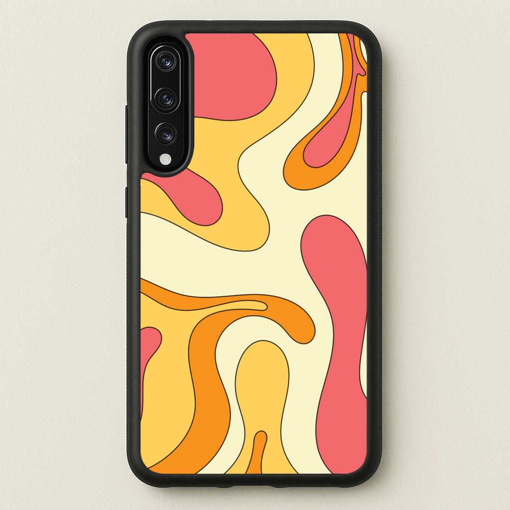 Pastel Waves Abstract Pattern - Abstract Patterns Phone Case for Huawei P20 Pro