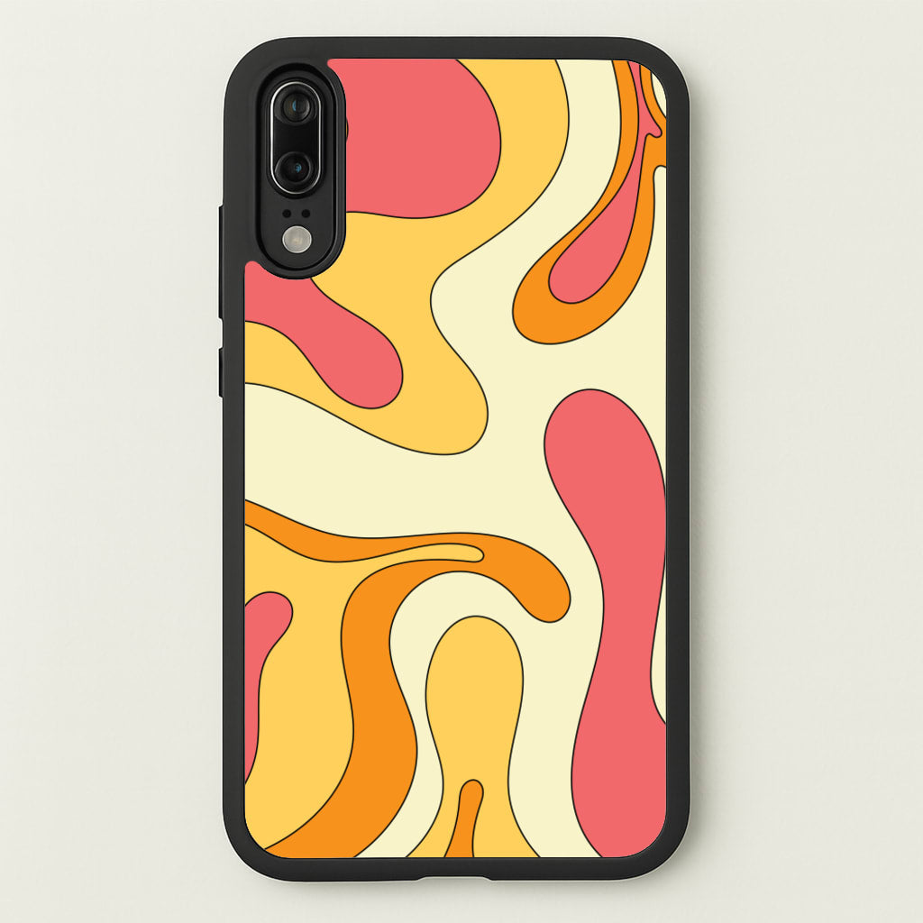 Pastel Waves Abstract Pattern - Abstract Patterns Phone Case for Huawei P20
