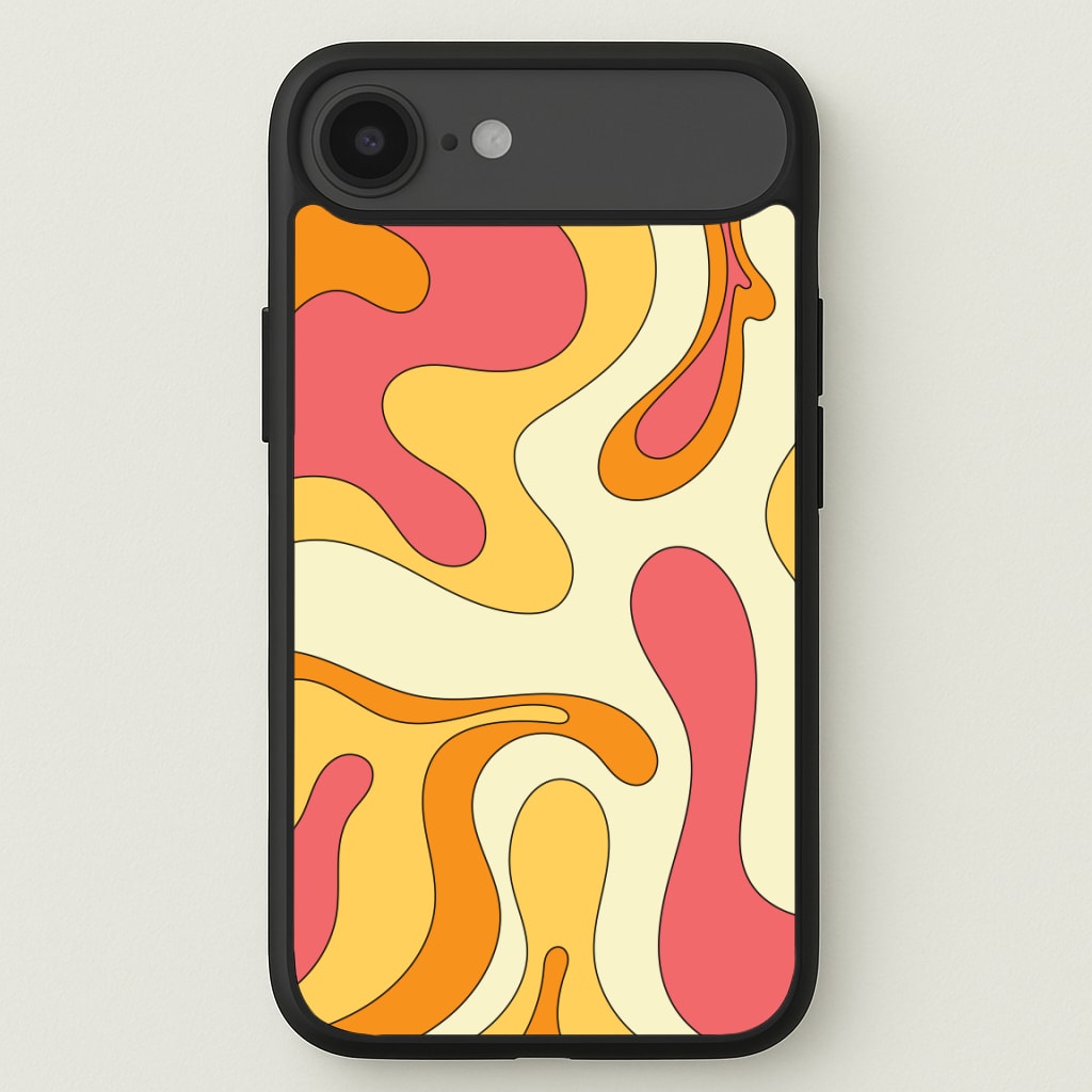 Pastel Waves Abstract Pattern Phone Case for iPhone 17 Air