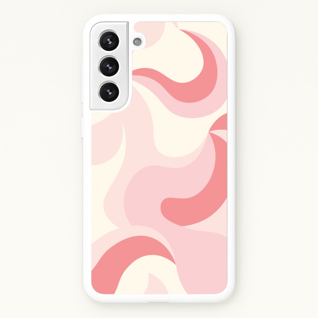 Pastel Pinks Abstract Pattern - Abstract Patterns Phone Case for Galaxy S21FE