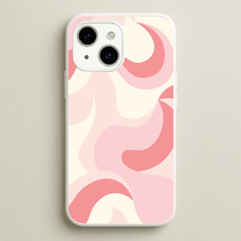 Pastel Pinks Abstract Pattern - Abstract Patterns Phone Case for iPhone 14