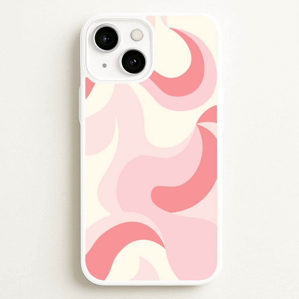 Pastel Pinks Abstract Pattern - Abstract Patterns Phone Case for iPhone 13 Mini