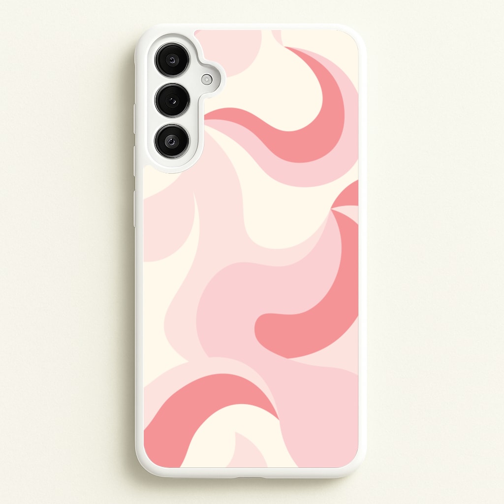 Pastel Pinks Abstract Pattern - Abstract Patterns Phone Case for Galaxy A34