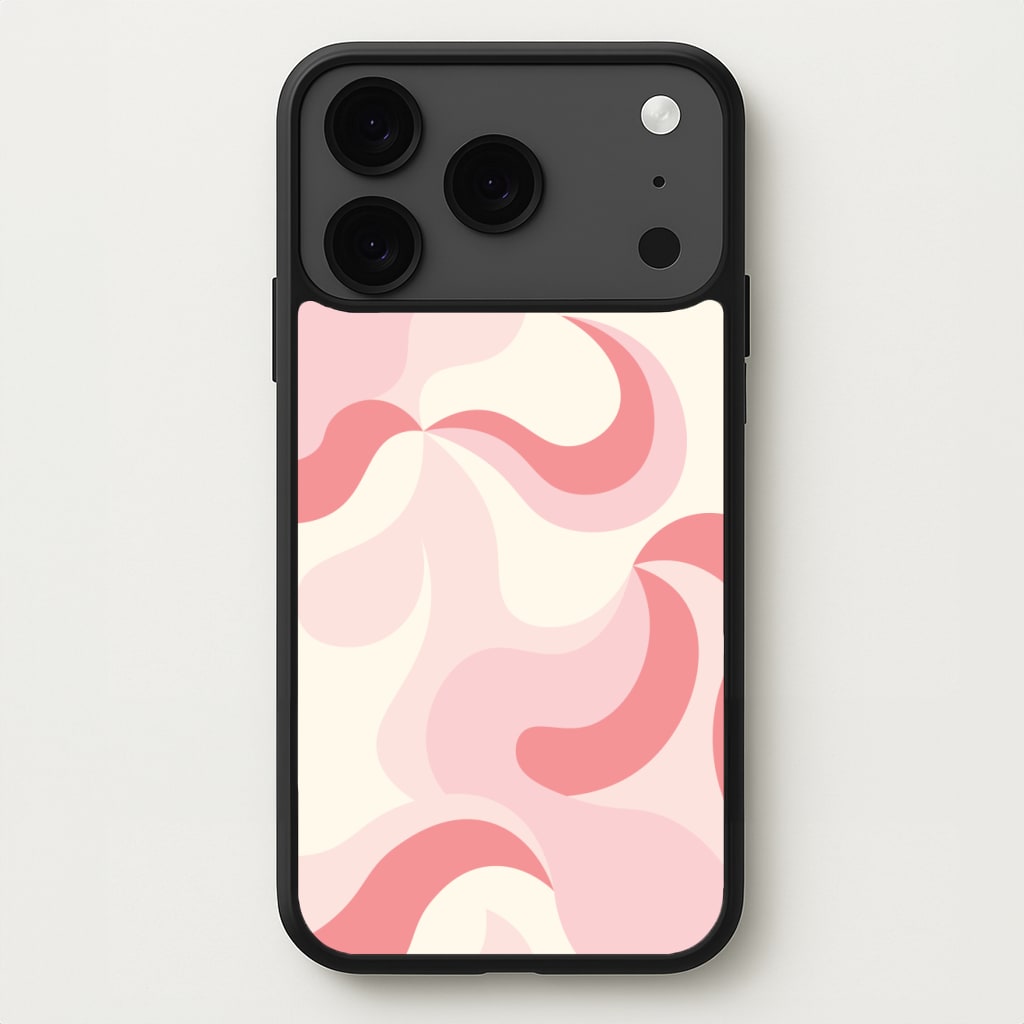 Pastel Pinks Abstract Pattern Phone Case for iPhone 17 Pro Max