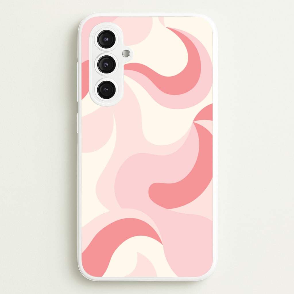 Pastel Pinks Abstract Pattern - Abstract Patterns Phone Case for Galaxy S23FE