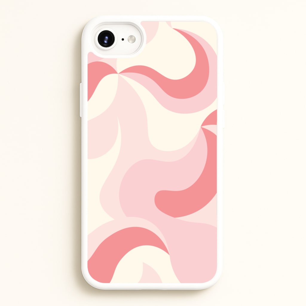 Pastel Pinks Abstract Pattern - Abstract Patterns Phone Case for iPhone 6 Plus / 7 Plus / 8 Plus