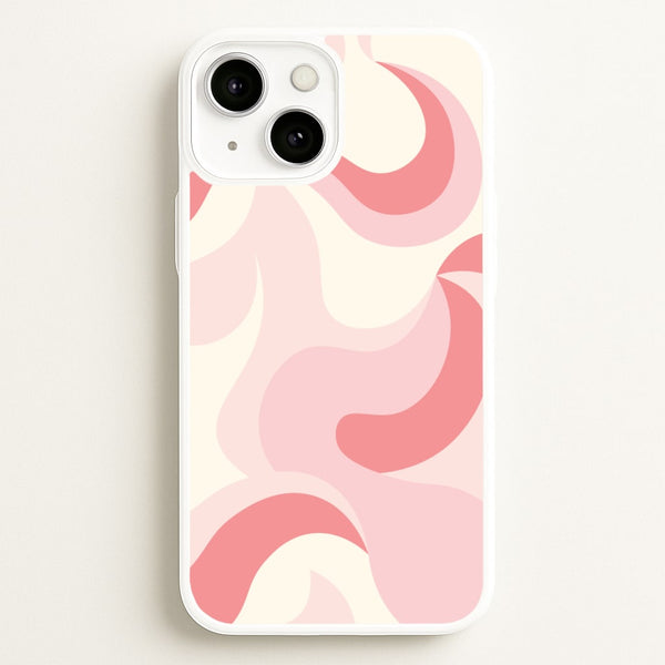 Pastel Pinks Abstract Pattern - Abstract Patterns Phone Case for iPhone 13