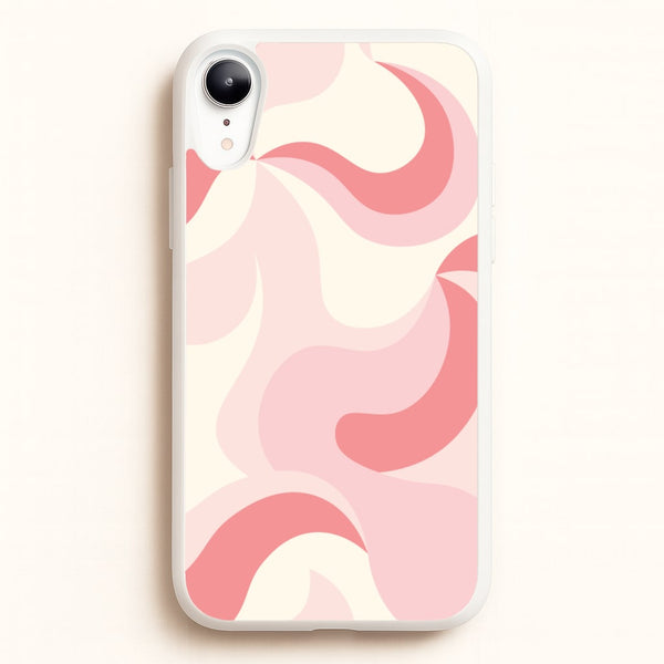 Pastel Pinks Abstract Pattern - Abstract Patterns Phone Case for iPhone XR